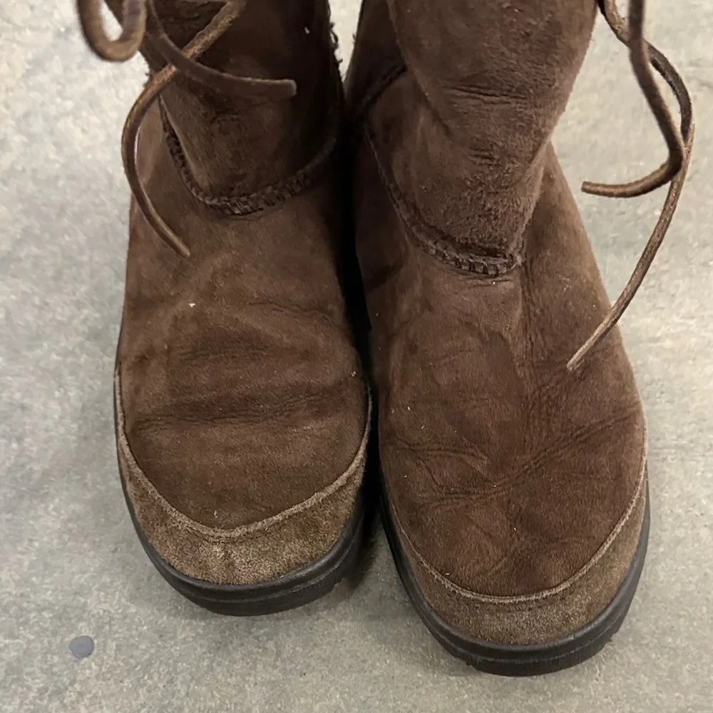 UGG Dark Brown Shearling Boots